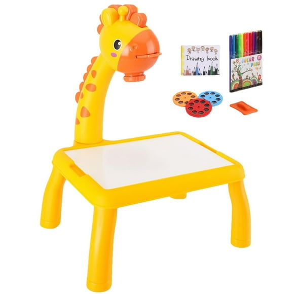 BINGLI Drawing Projector for Kids, Trace and Draw Projector Toy,Art Projector, Painting Drawing Table LED Projector Toddler Toy Educational Drawing Playset for Kids Boys Girls Age 3+