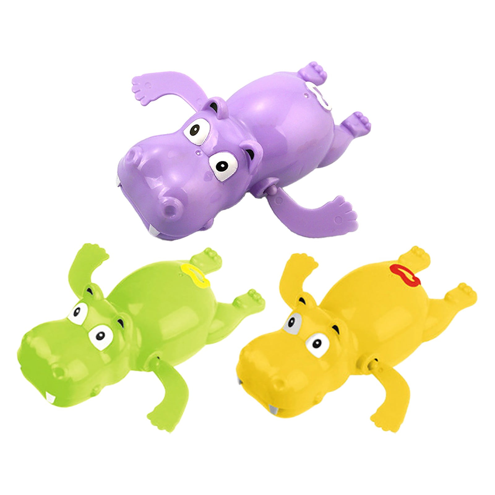 BINGLI Floating WindUp Hippo Bath Toy SelfSwimming Hippo Pool Toy