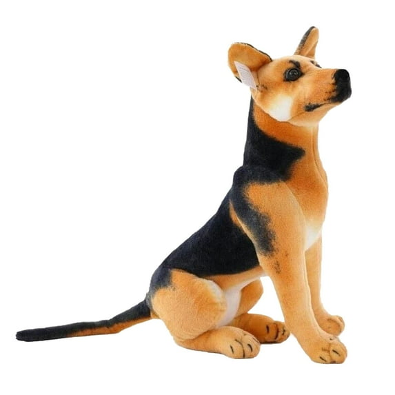 BINGLI German Shepherd Dog Stuffed Animal Plush Toy,Big Large Jumbo Soft Toys,19" Cute Huge Size Fluffy Plushy Fat Plushie,Gifts for Kids