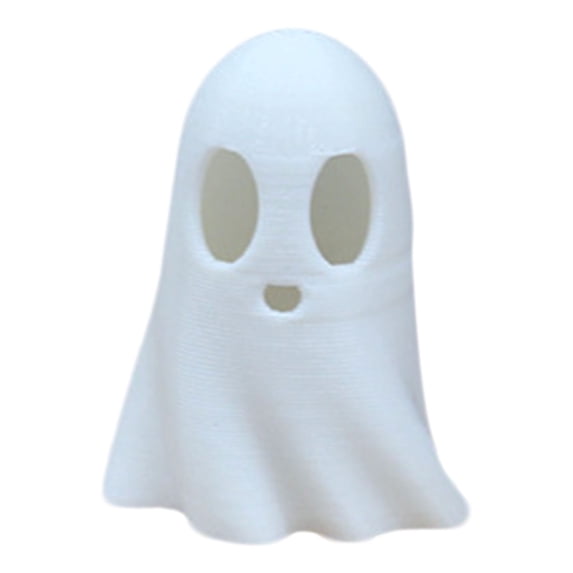 BINGLI Halloween Luminous Mini Ghost Figures Glow in the Dark Tiny Little White Ghost Statues Miniature Figurines for Halloween Party Favors Micro Landscape Dollhouse Decoration