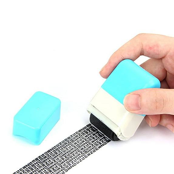 BINGLI Identity Protection Roller Stamps Identity Theft Protection Stamp for ID Address Blockout 3ML with Multiple Styles Family,Student & Daily Use