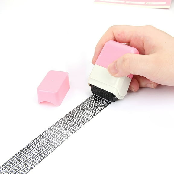 BINGLI Identity Protection Roller Stamps Identity Theft Protection Stamp for ID Address Blockout 3ML with Multiple Styles Family,Student & Daily Use
