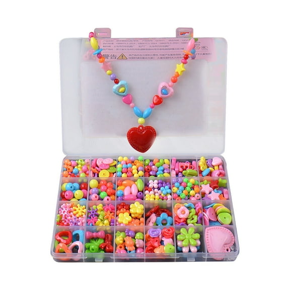 BINGLI Kids DIY Bead Jewelry Making Kit, Beads for Girls Art and Craft Bracelets Necklace Hairband and Rings Toy for Age 4 5 6 7 8 9 10 11 Year Old Girl Christmas Gifts