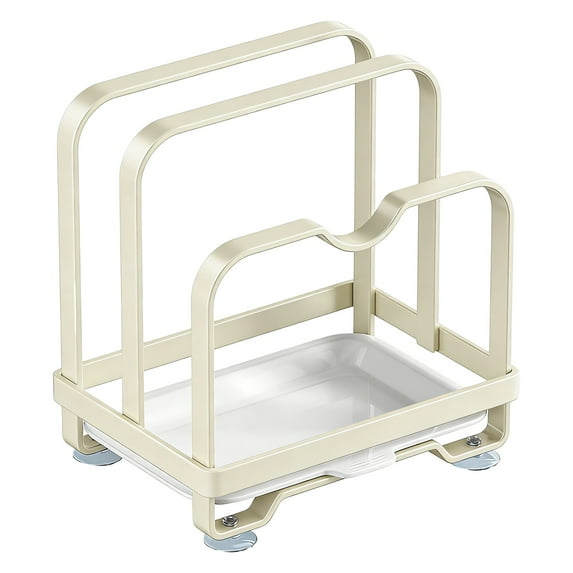 BINGLI Kitchen Pot Lid Storage Rack, Stainless Steel Pot Lid Rack for ...