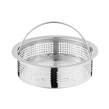 BINGLI Mesh Basket Kitchen Sink Drain Strainer Stainless Stee'l Large Basket Food Catcher Fast Flow and Effective Full Mesh Basket