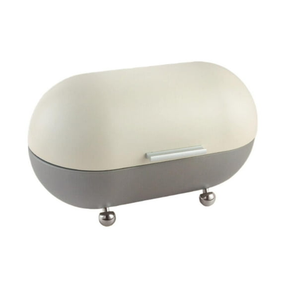 BINGLI Metal Bread Box with Lid Kitchen Bread Countertop Storage Container Large BreadBox for Vintage Organizer Rolling Door Decor Stores Your Homemade-Bread
