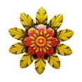 thumbnail image 1 of BINGLI Metal Flower Wall Art 3D Metal Daisy Wall Decor Multiple Layer Hanging Flower Rustic Farmhouse Boho Style Decorations for Indoor Outdoor Home Living Room Office Garden, 5.8 Inches, 1 of 5