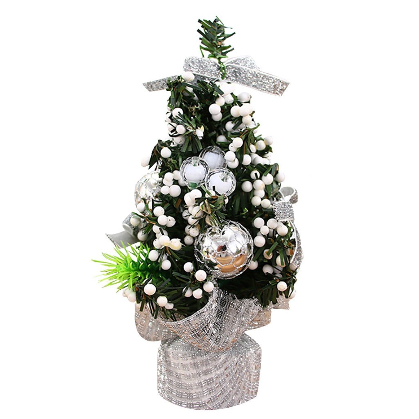 BINGLI Mini Christmas Tree 8 Inch Table Top Christmas Trees Artificial ...