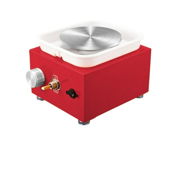 BINGLI Mini Pottery Wheel, Kids Pottery Wheel for Adults, Beginners, Electric Pottery Forming Machine Ceramic Machine, 0-2000RPM Adjustable Speed, Low Noise, Compact & Space Saving