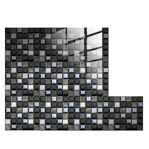 BINGLI Mosaic Peel and Stick Backsplash for Kitchen Backsplash Tiles Peel and Stick Waterproof Wall Tile Stickers 4''x 4'' 10 Sheet Removable Self Stick on Backsplash for Kitchen Bathroom C
