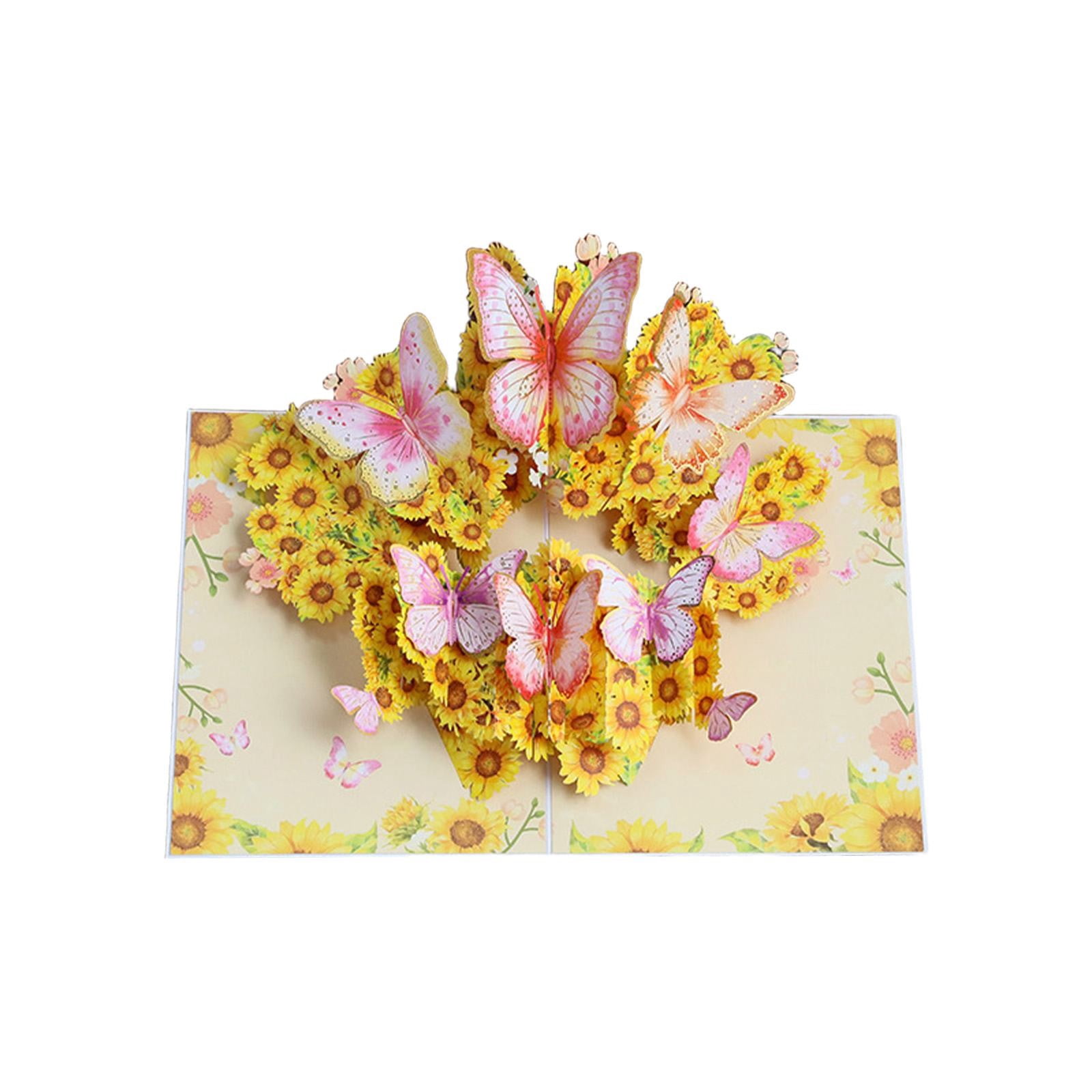BINGLI Paper Flower Bouquet Pop Up Cards, 3D Popup Birthday Cards ...