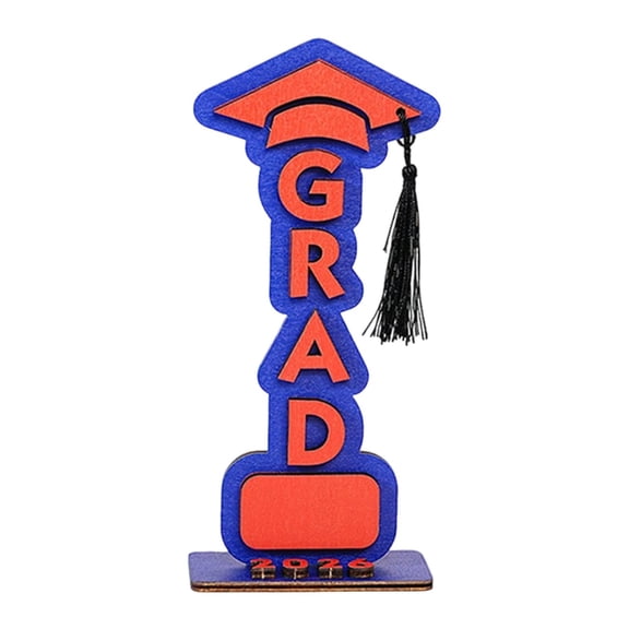 BINGLI Personalized Graduation Sign, Class of 2026 Wooden Name Display, Senior Photo Prop, Graduation Gift for Him Her, Tabletop Decoration, Custom Keepsake, Desk Name Sign