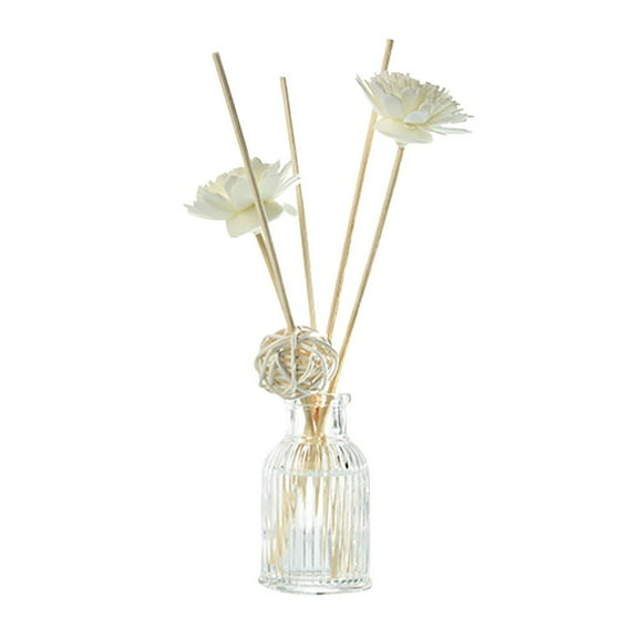 BINGLI Reed Diffuser,Lavender Scented Oil Diffuser with 5 Sticks,(50ml) Home Fragrance Reed Diffuser for Home Living Room Bedroom Bathroom Air Freshener F