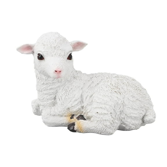 BINGLI Sheep Statues Lifelike Resin Lamb Statue Outdoor Statues for Garden Decor Lamb Shape Garden Sculpture for Indoor Outdoor Decoration with Multiple Styles Family Party,Daily Use