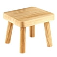 thumbnail image 1 of ​​BINGLI Small Wooden Stool 9.8''x9.2''x7.9'', Indoor Plant Stand Kids Step Stool Side Table for Kitchen Bathroom Bedroom Nursery, Solid Wood Multi Purpose Furniture​​, 1 of 9