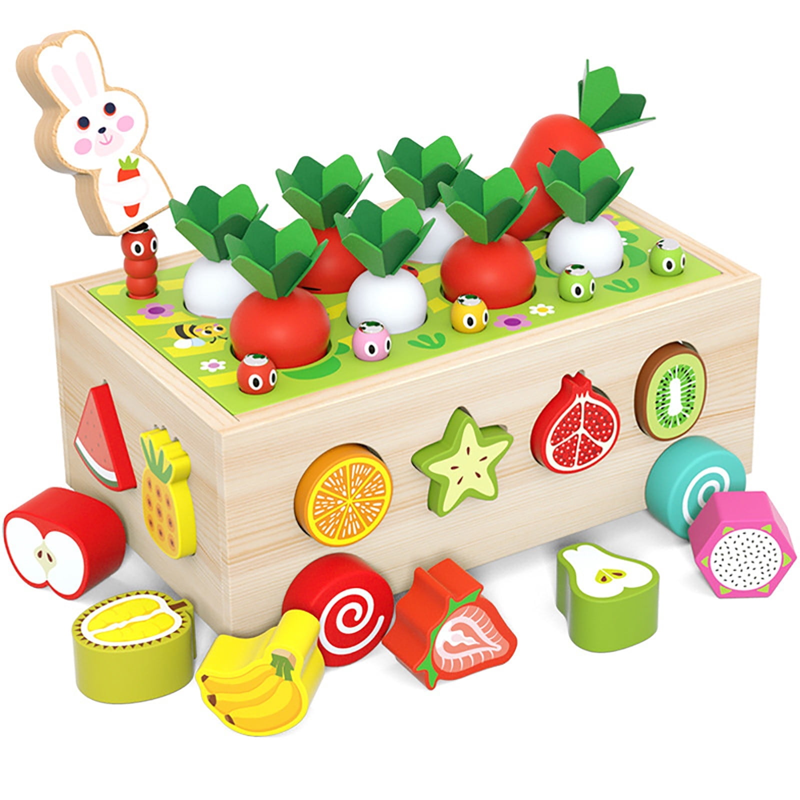 BINGLI Toddlers Wooden Educational Toys for Baby Boys Girls Age 1 2 3 ...