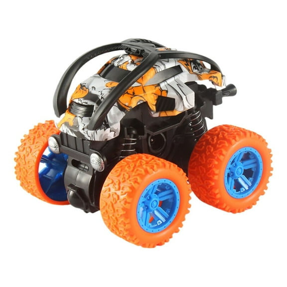 BINGLI Truck Toys Cars for Boys, Race Cars Party Favors for Kids Push and Go Flip Stunt Pull Back Cars, Toddler Toys Classroom Prizes Christmas Goodie Bag Stuffers Birthday Gifts