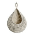 thumbnail image 1 of ​​BINGLI Wall Mounted Vegetable and Fruit Storage Basket - Handmade Cotton Rope Nest Hanging Net Basket for Kitchen, Home Decoration Cabinet Organizer with Practical Storage, 5 Size Options​​, 1 of 9