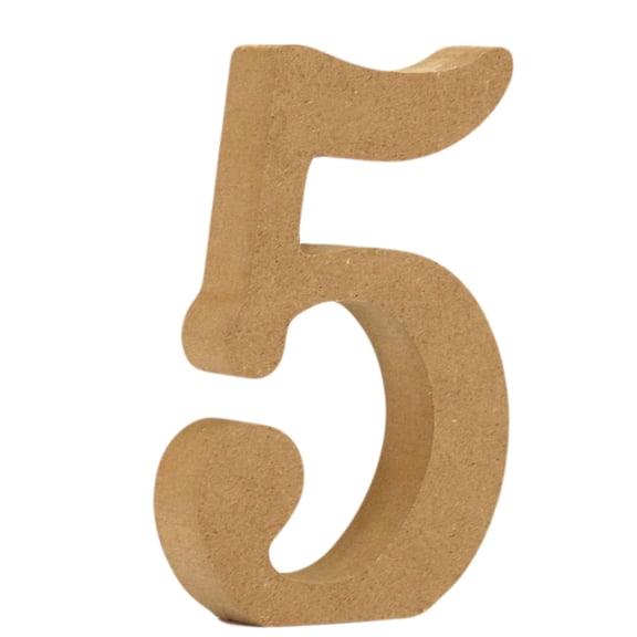 BINGLI Wooden Numbers 4 Inch Paintable Wood Number 1 for Wall Decor, Thick Wooden Number Shape Cutouts for DIY Crafts Project Unfinished Wood Birthday Wedding Party Home Decoration