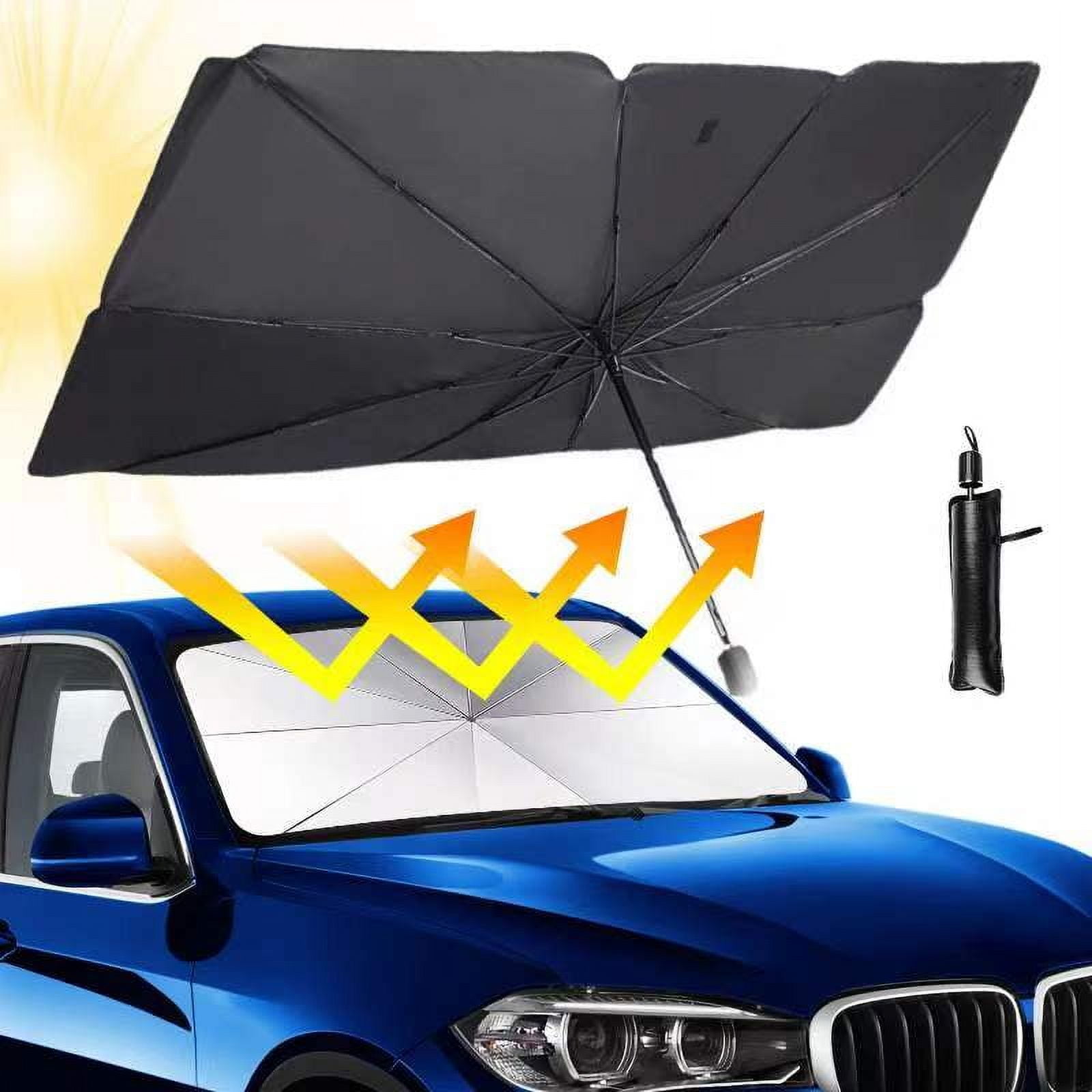 BINGOX Car Umbrella Sunshade Model 123 - UV Protection, Heat Insulation, Easy Setup, Portable and Durable