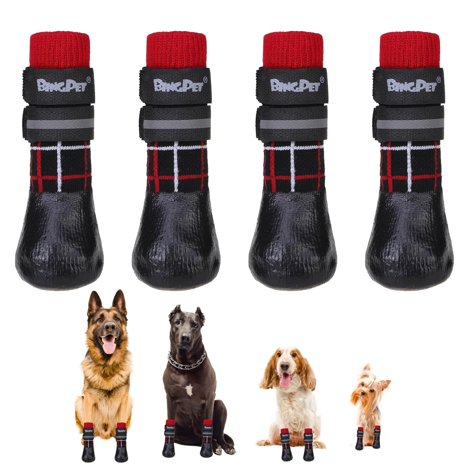 Tiger Toes EXPAWLORER Pack Double Sides Anti-Slip Dog Socks