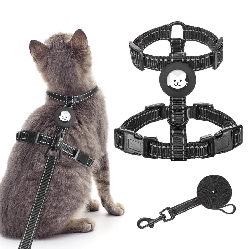 BINGPET Cat Harness and Leash Set Escape Proof for Walking