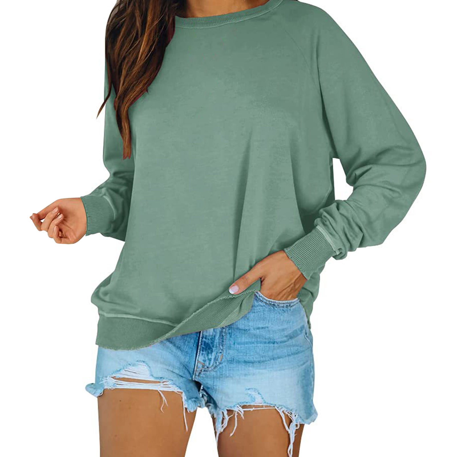 SOLY HUX Men's Casual Sweatshirt - Embroidery Detail, Long Sleeve Pullover, Round Neck Comfort Top