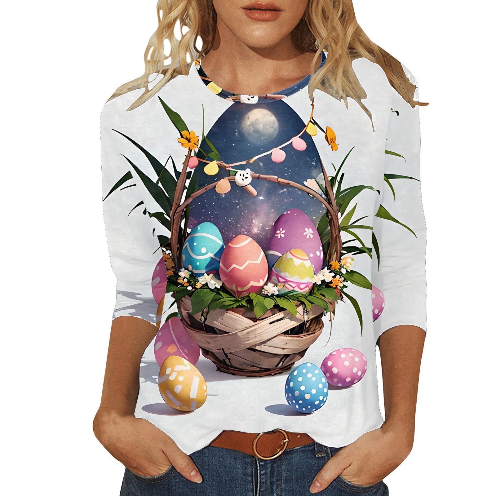 BINGRUIGS T Shirt Women Blank Medium Pack Workout Tops Loose Fit Women