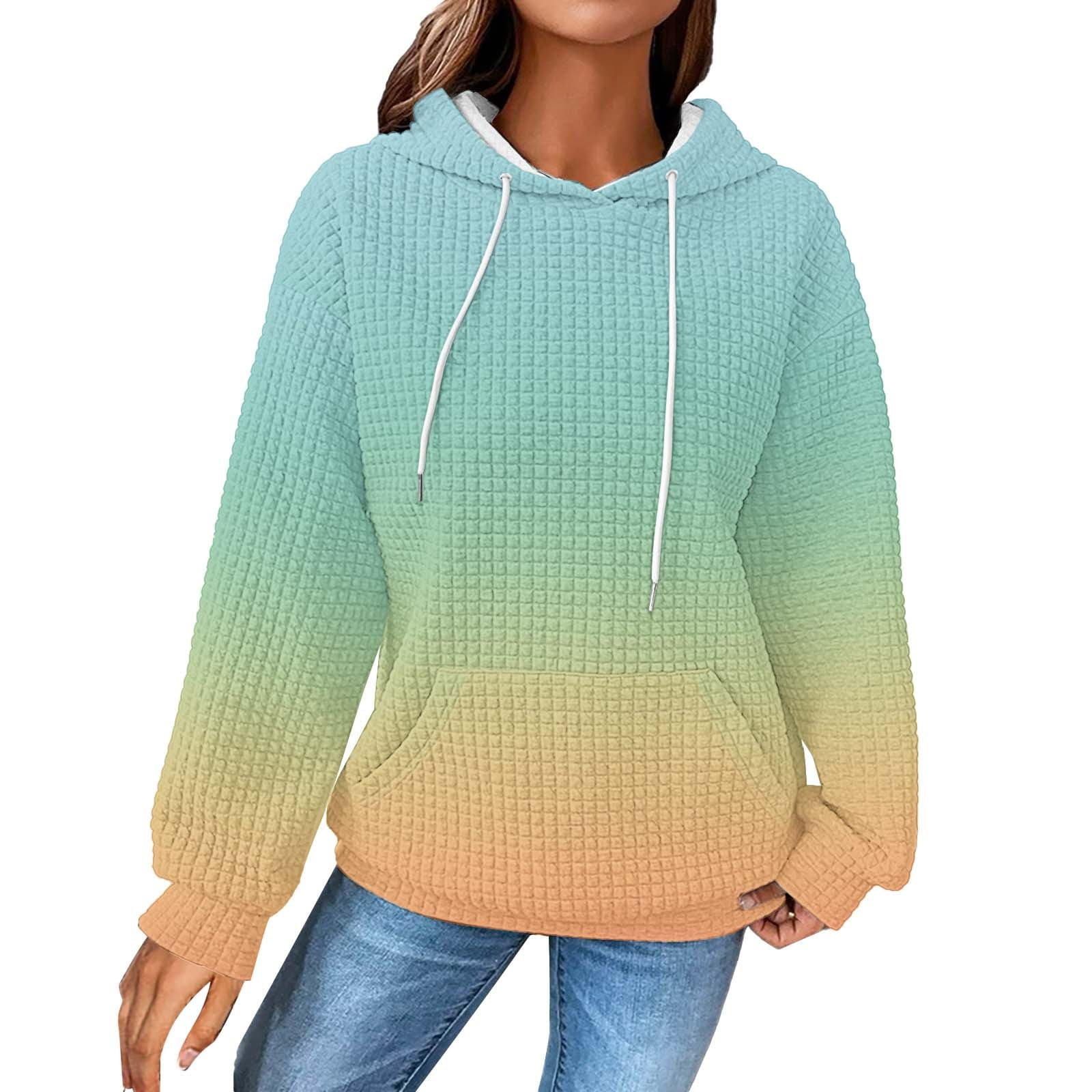 BINGRUIGS Travel Hoodie Knit Hoodie Women's Game Day Sweatshirt