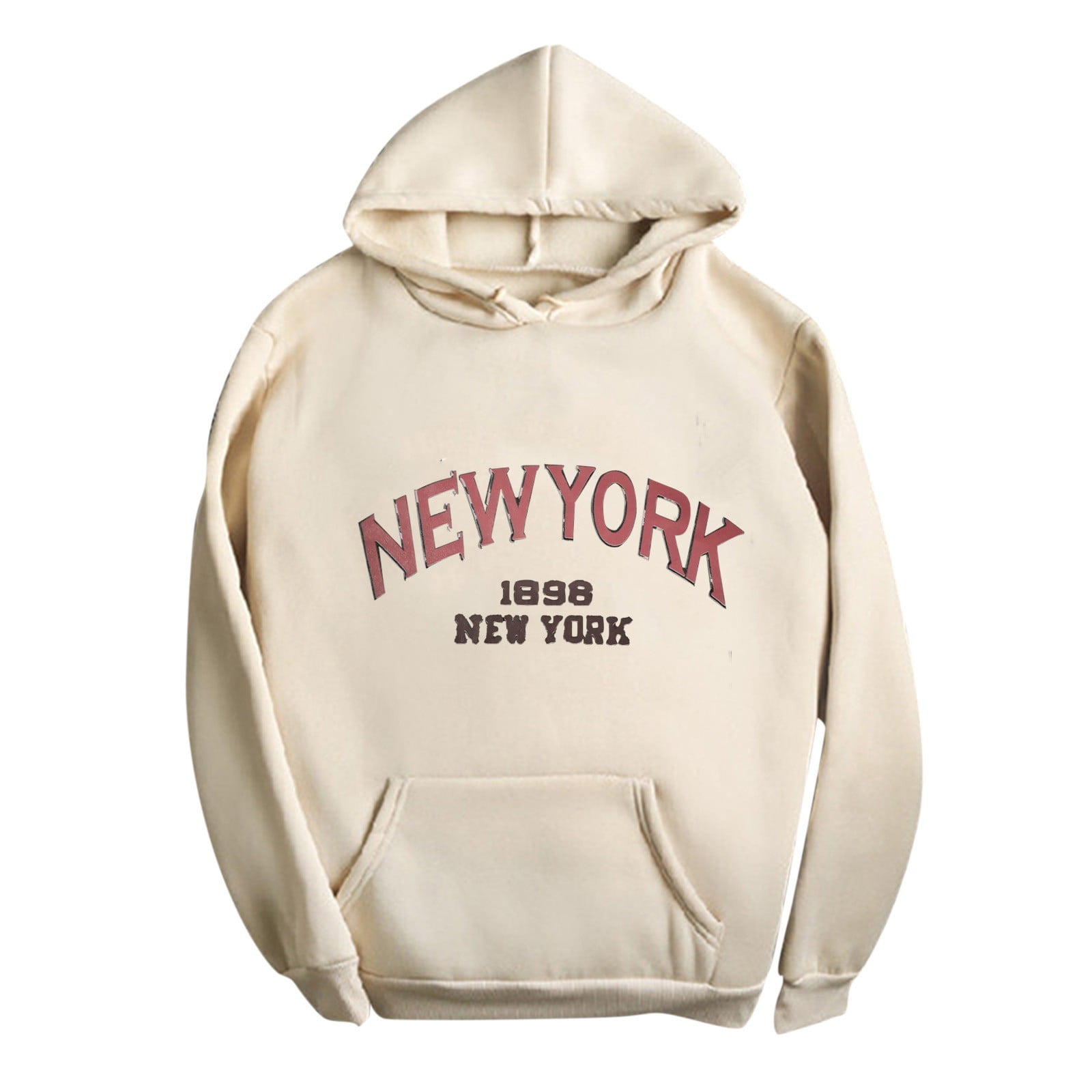 BINGRUIGS Women's Fashion Women's Casual Printed Longsleeved Hooded