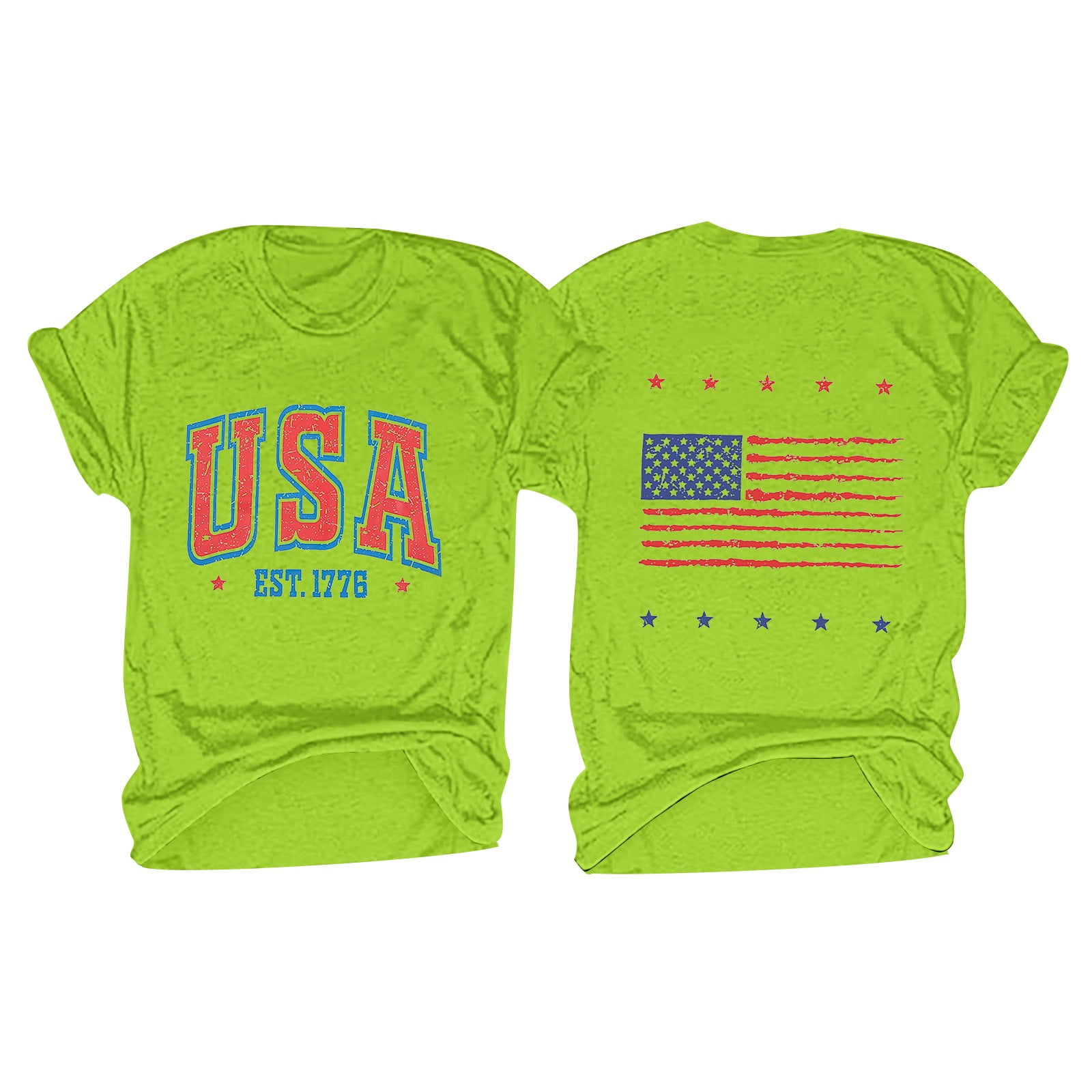 BINGRUIGS Womens Cropped Tops Women Casual Printing Short Sleeves ROUND