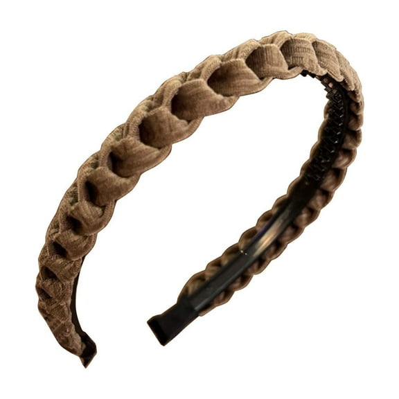 BINGTAOHU Hair Bands for Women'S Hair Elegant Woven Headband with Non-Slip Teeth - Ideal for Daily Wear Parties And Events - Stylish Comfortable Lightweight And Long-Lasting Hair Accessory