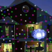 BINGTAOHU Halloween Salor Lights Outdoor Waterproof Motion Sensor Outdoor Lights Halloween Led Lights Projector Lights Upgrade Snowflake Projector Lights,-Light Show,, For Christmas, Valentine's Day