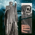 thumbnail image 1 of BINGTAOHU Halloween Skeleton Ghosts Decorations Halloween Yard Decorations - Spooky Skull Gauze Hanging Ghosts Scene Hangers For Bar Halloween Party Escape Room Setups, 1 of 7