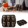 thumbnail image 1 of BINGTAOHU Halloween Skull Molds for Baking Skull Cake Pan Baking Pan for Cakelet,Chocolate,Jelly,Fondant, 1 of 9
