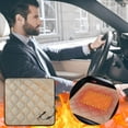 BINGTAOHU Heated Car Seat Cushion 12V Portable Car Heating Pad Back
