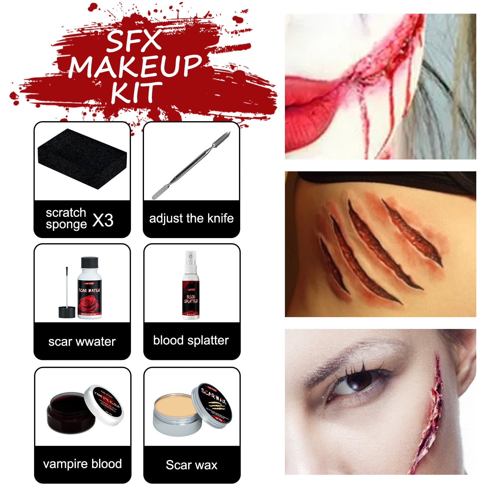 Halloween Scar Makeup Cosmetic Scar Wax Skin-friendly Skin Tone