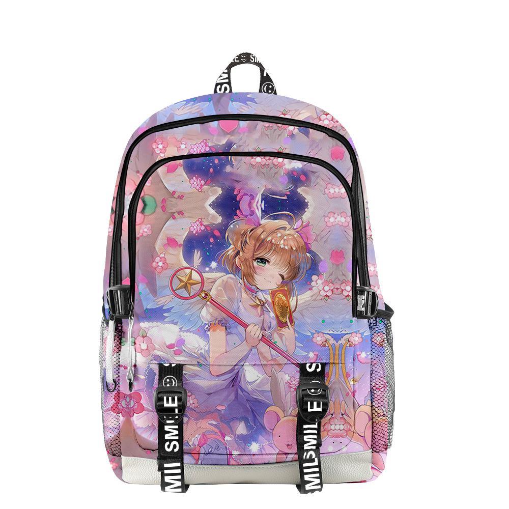 BINGTIESHA Anime Card Captor Sakura 3D Backpack Boy girls New Game