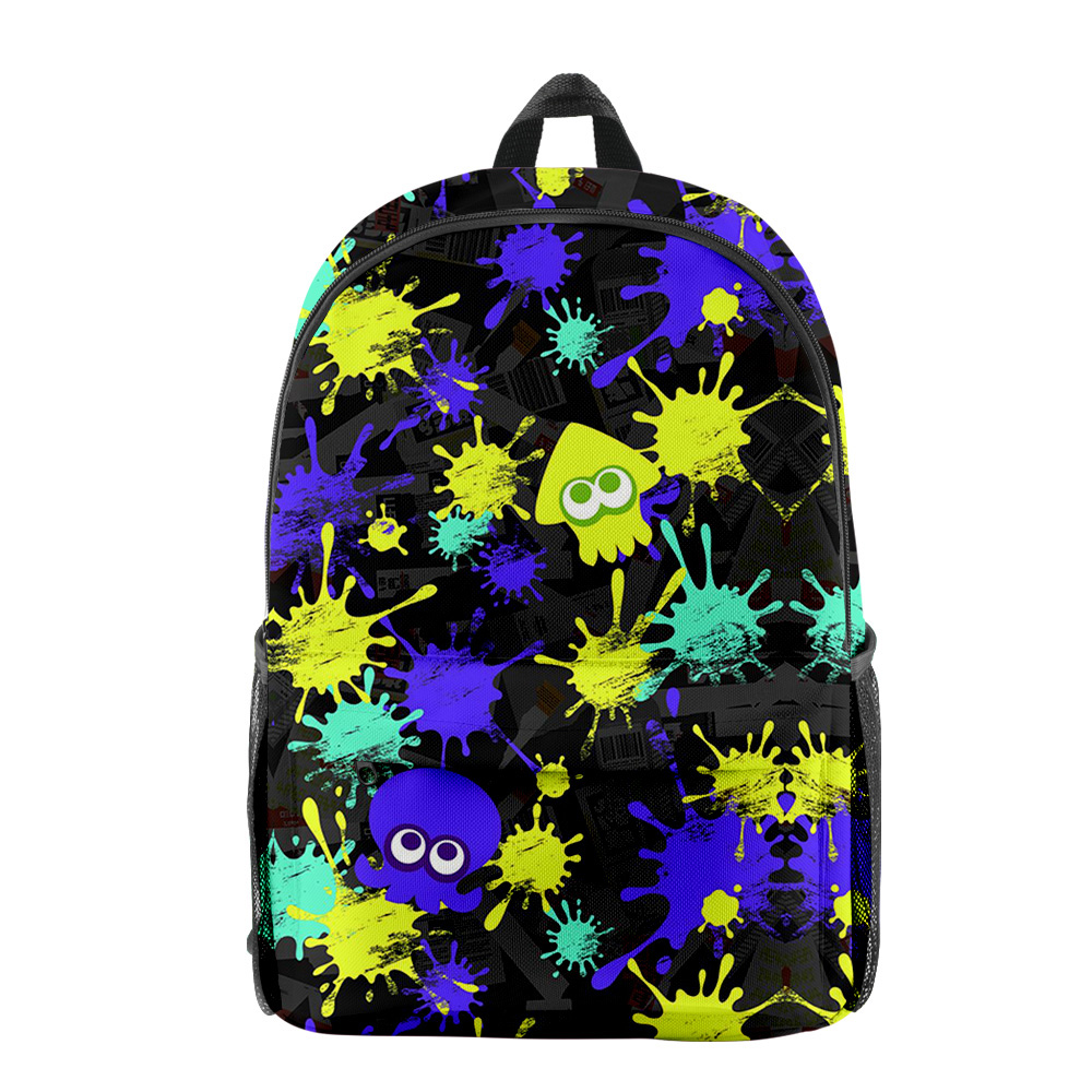 BINGTIESHA Splatoon 3 Backpack Boy girls New Game School Bags Unisex
