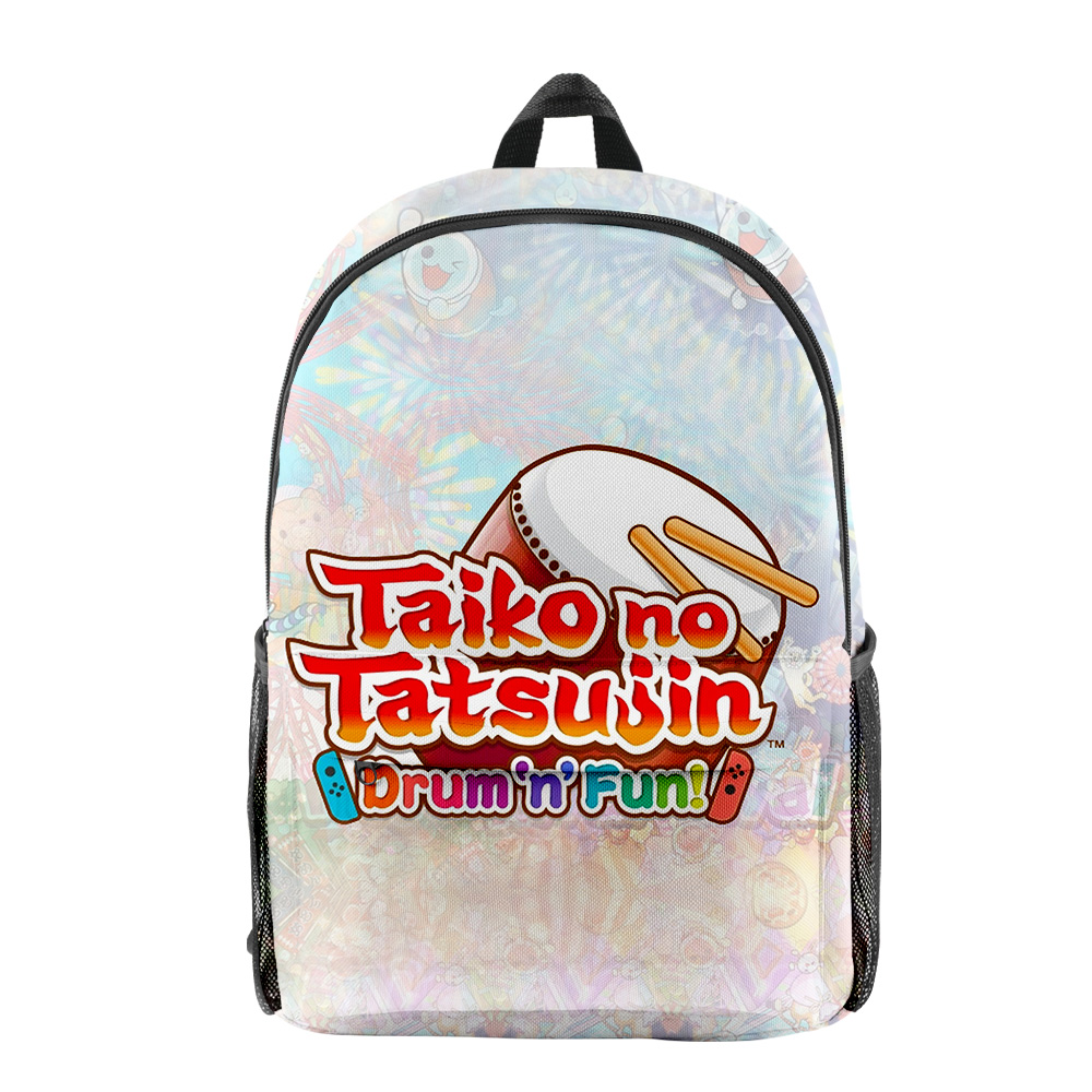 BINGTIESHA Taiko no Tatsujin 3D Backpack Boy girls New Game School Bags