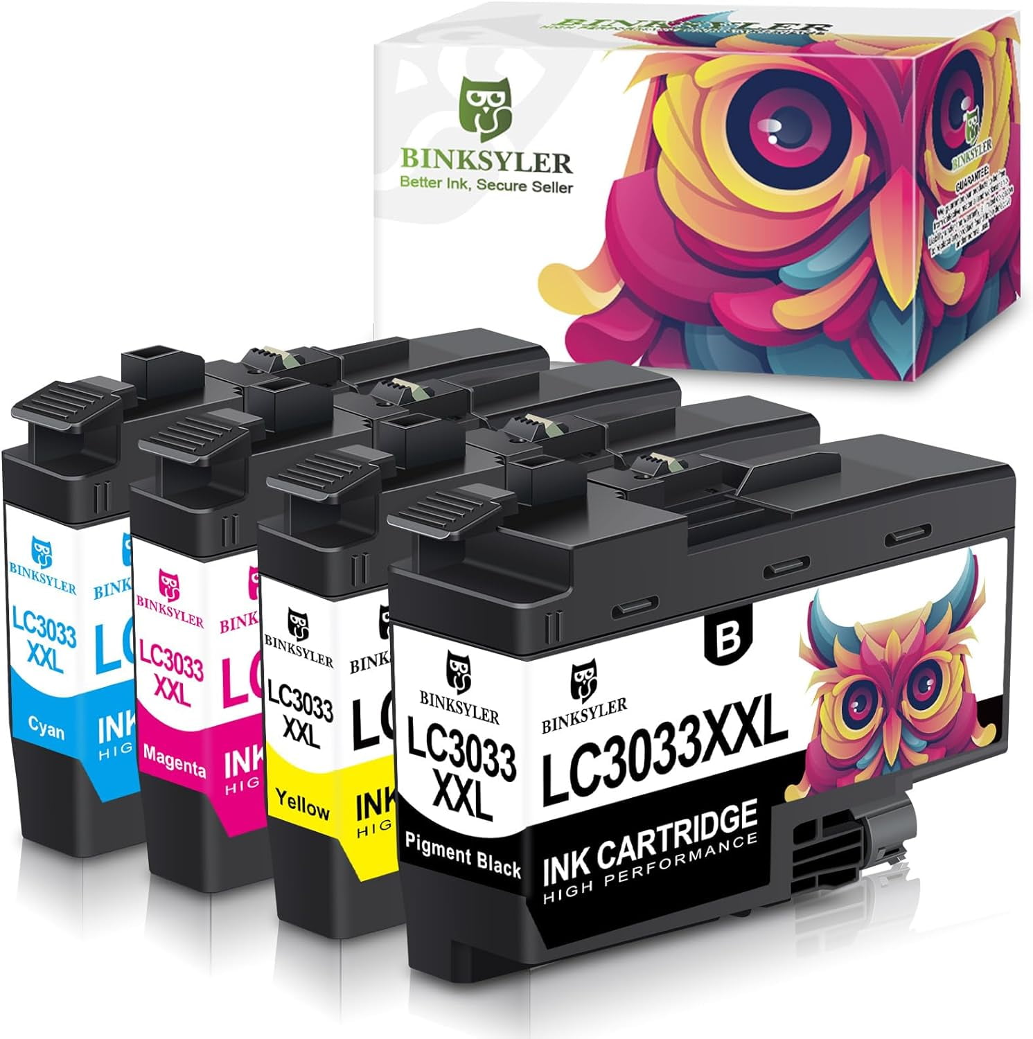 BINKSYLER LC3033XXL Ink Cartridges Replacement for Brother LC 3033 XXL ...