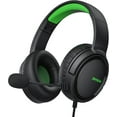 thumbnail image 1 of BINNUNE PC Gaming Wired Headsets with Microphone for Xbox Series X|S / Nintendo Switch / Chormebook - [Noise Cancelling] Audifonos Gamer Headset for Laptop Playstation 5 PS4, Green, 1 of 7
