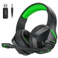 thumbnail image 1 of BINNUNE PC Wireless Gaming Headset with Microphone for PS5 PS4 PlayStation Nintendo Switch Lite Steam Deck, Over-Ear Bluetooth 2.4G Game PC Headphone Compatible with iPad Smartphone, 1 of 8
