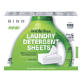 thumbnail image 1 of BINO | Laundry Detergent Sheets - Fragrance Free | 100 Loads | Stain Fighting | Recyclable Packaging | Bottle-Free Ultra Concentrated Dissolving Laundry Soap | Paraben Free | Phosphate Free Dye Free, 1 of 6