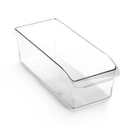 BINO | Plastic Storage Bins, Large | THE CURVE COLLECTION | Multi-Use Organizer Bins | Built-In Handle | BPA-Free | Pantry Organization | Home Organization | Fridge Organizer | Freezer Organizer