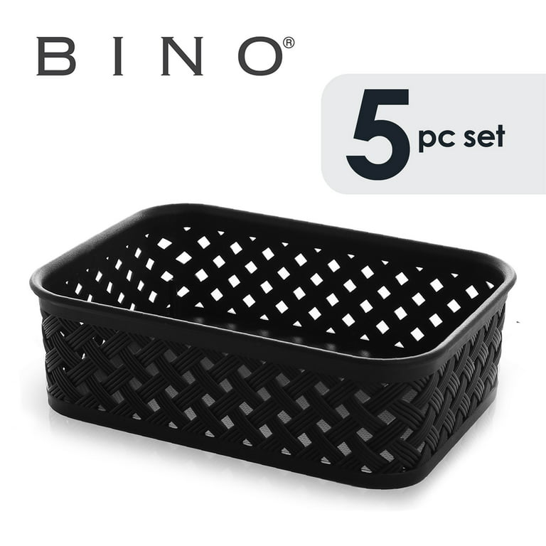 BINO, Plastic Storage Bins, X-Small – 5 Pack