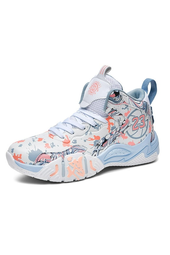 Unisex Basketball Shoes Air Cushioned Sports Shoes Youth Anti Slip and Durable Training Basketball Boots