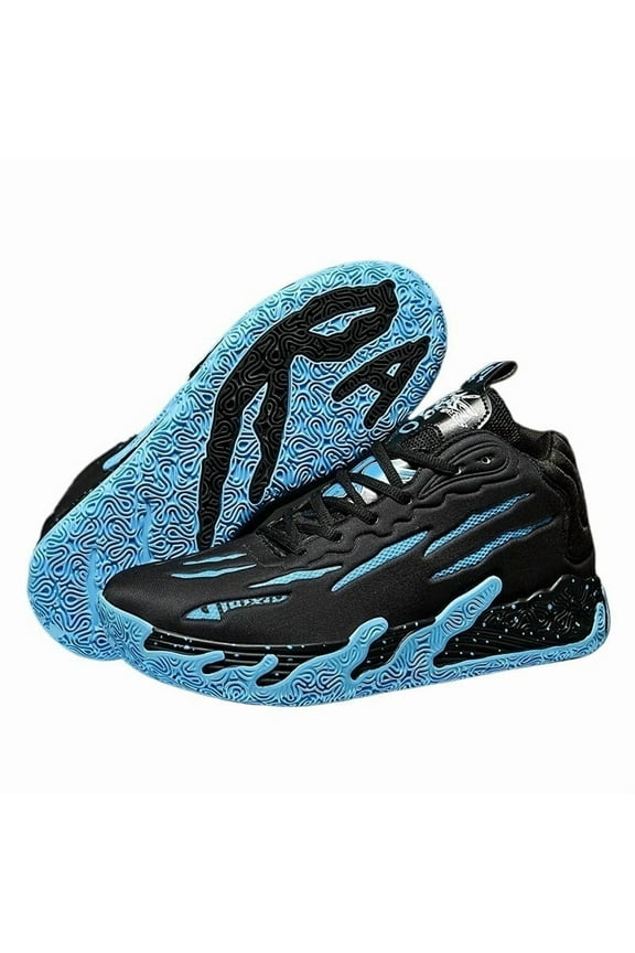 Unisex Basketball Sneakers Breathable Athletic Shoes with Multi Color Matching Design, Dynamic Traction All-Day Comfort for Indoor/Outdoor Courts