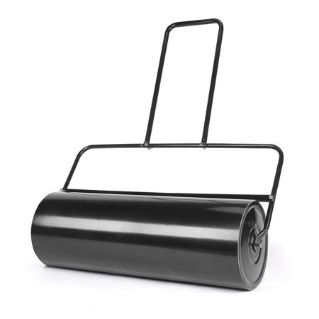 BINXUANBIN Lawn Roller- Heavy Duty Garden Lawns Roller-Water/sand filling yard turf roller - For park, garden backyard, yard, court (Black-L)
