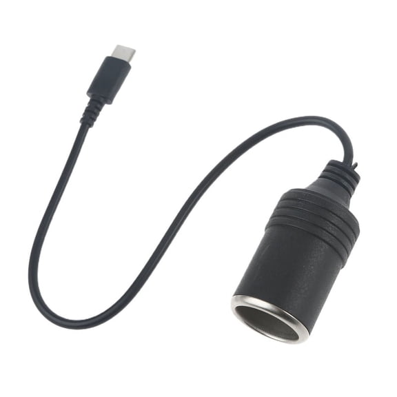 BINYOU USB C PD Type C to 12V Car Cigarette-Lighter Socket Female Power Supply Cable
